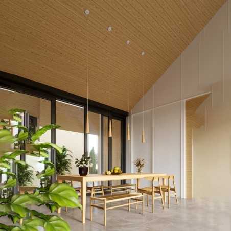 Lampa wisząca SULA 1 naturalne drewno SL.1100 Sollux