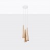 Lampa wisząca SULA 3P naturalne drewno SL.1101 Sollux
