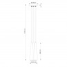 Lampa wisząca SULA 3P naturalne drewno SL.1101 Sollux
