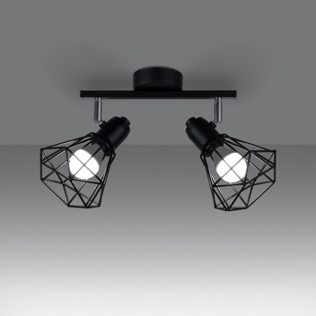 Plafon ARTEMIS 2 czarny SL.1106 Sollux