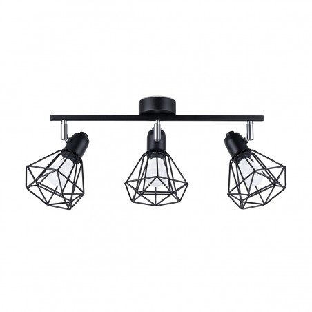 Plafon ARTEMIS 3 czarny SL.1107 Sollux