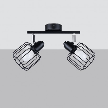 Plafon BELUCI 2 czarny SL.1115 Sollux