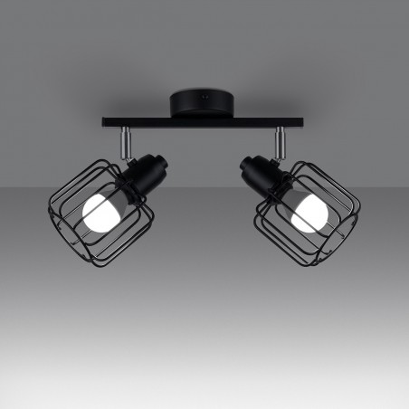 Plafon BELUCI 2 czarny SL.1115 Sollux