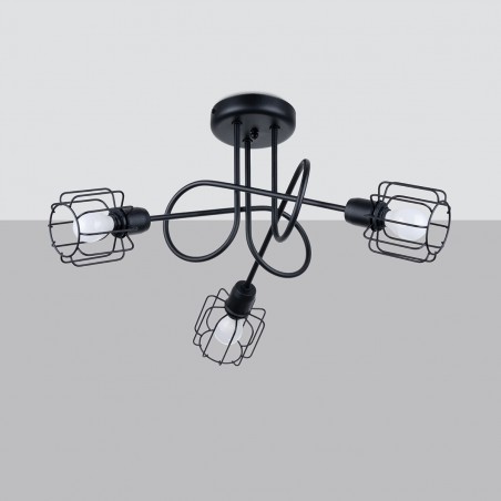 Żyrandol BELUCI 3S czarny SL.1118 Sollux