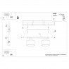 Plafon SAVAR 2 czarny SL.1130 Sollux