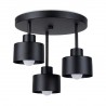 Plafon SAVAR 3 czarny SL.1131 Sollux