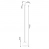 Lampa wisząca SAVAR 1 czarna SL.1132 Sollux