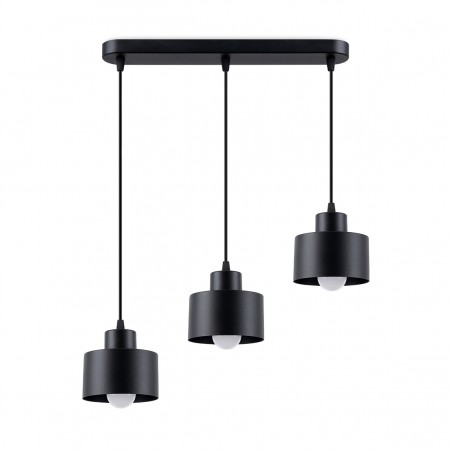 Lampa wisząca SAVAR 3 czarna SL.1133 Sollux