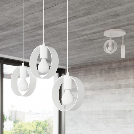 Lampa wisząca TITRAN 1 biała SL.1137 Sollux