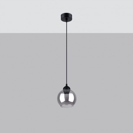 Lampa wisząca ALINO 1 czarna SL.1141 Sollux
