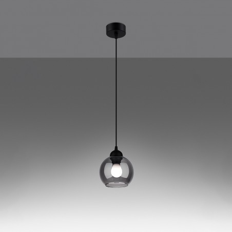 Lampa wisząca ALINO 1 czarna SL.1141 Sollux