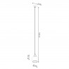 Lampa wisząca ALINO 1 czarna SL.1141 Sollux