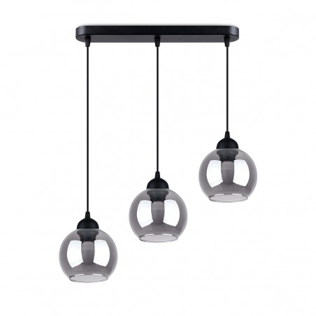 Lampa wisząca ALINO 3 czarna SL.1142 Sollux