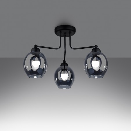 Żyrandol FILLAN 3 czarny SL.1144 Sollux