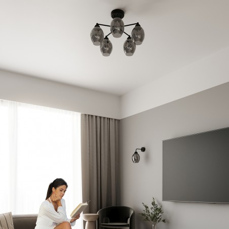 Żyrandol FILLAN 3 czarny SL.1144 Sollux
