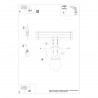 Plafon YOLI 1 czarny SL.1151 Sollux