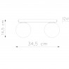 Plafon YOLI 2 czarny SL.1152 Sollux