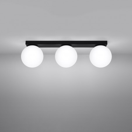 Plafon YOLI 3 czarny SL.1153 Sollux
