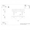 Plafon YOLI 4 czarny SL.1154 Sollux