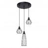 Lampa wisząca SUBA 3P czarna SL.1166 Sollux