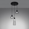 Lampa wisząca SUBA 3P czarna SL.1166 Sollux