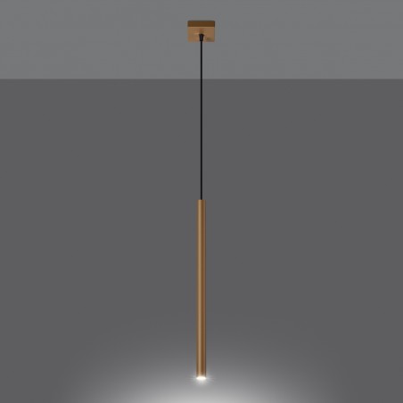Lampa wisząca PASTELO 1 złota SL.1170 Sollux