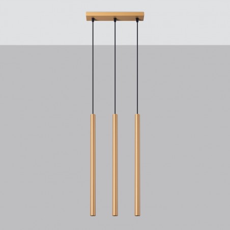 Lampa wisząca PASTELO 3L złota SL.1171 Sollux