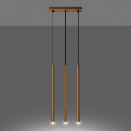 Lampa wisząca PASTELO 3L złota SL.1171 Sollux