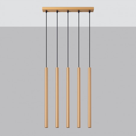 Lampa wisząca PASTELO 5L złota SL.1173 Sollux