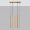 Lampa wisząca PASTELO 5L złota SL.1173 Sollux