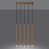 Lampa wisząca PASTELO 5L złota SL.1173 Sollux