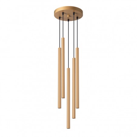 Lampa wisząca PASTELO 5P złota SL.1174 Sollux