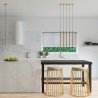 Lampa wisząca PASTELO 5P złota SL.1174 Sollux
