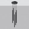 Lampa wisząca PASTELO 5P czarna SL.1176 Sollux