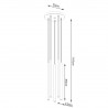 Lampa wisząca PASTELO 5P czarna SL.1176 Sollux