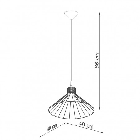 Lampa wisząca EDA SL.1186 Sollux