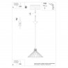 Lampa wisząca EDA SL.1186 Sollux