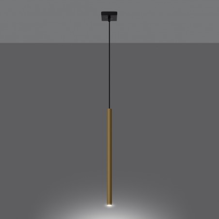 Lampa Wisząca PASTELO 1 złoty połysk SL.1195 Sollux