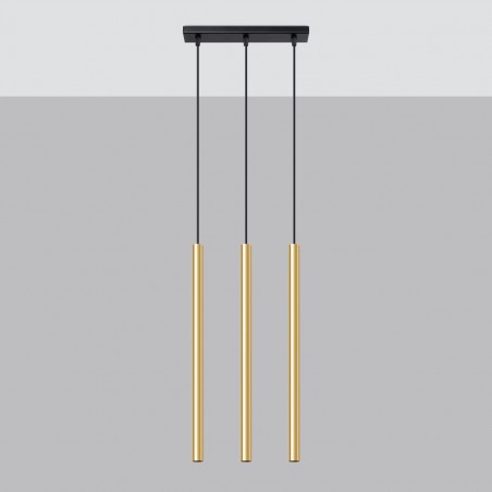 Lampa Wisząca PASTELO 3L złoty połysk SL.1196 Sollux