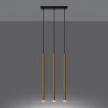 Lampa Wisząca PASTELO 3L złoty połysk SL.1196 Sollux