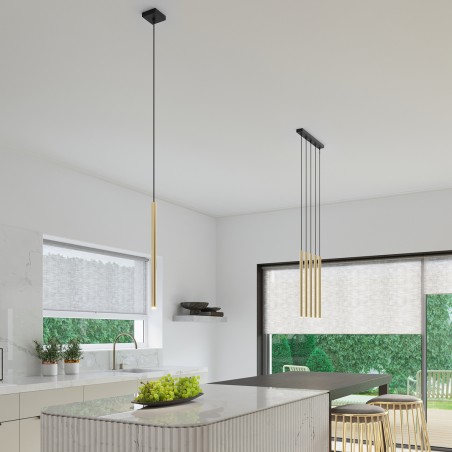 Lampa Wisząca PASTELO 3L złoty połysk SL.1196 Sollux