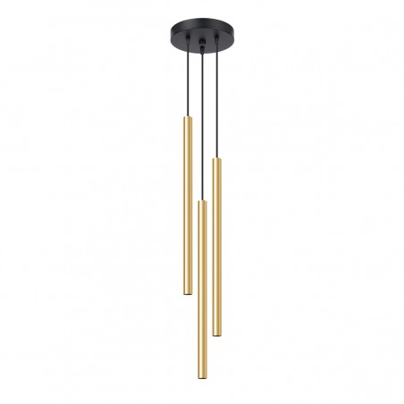 Lampa Wisząca PASTELO 3P złoty połysk SL.1197 Sollux