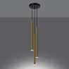 Lampa Wisząca PASTELO 3P złoty połysk SL.1197 Sollux