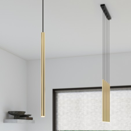 Lampa Wisząca PASTELO 3P złoty połysk SL.1197 Sollux