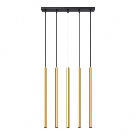Lampa Wisząca PASTELO 5L złoty połysk SL.1198 Sollux