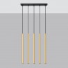 Lampa Wisząca PASTELO 5L złoty połysk SL.1198 Sollux