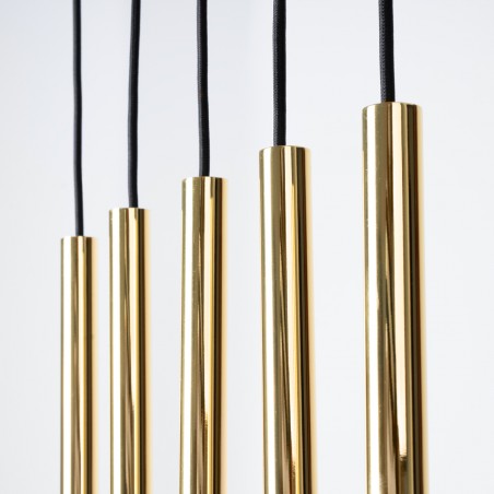 Lampa Wisząca PASTELO 5L złoty połysk SL.1198 Sollux