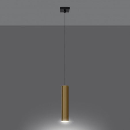 Lampa Wisząca LAGOS 1 złoty połysk SL.1200 Sollux