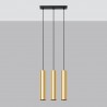 Lampa Wisząca LAGOS 3 złoty połysk SL.1201 Sollux