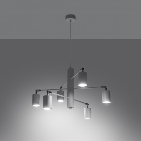 Żyrandol LEMMI 6 biały SL.1206 Sollux